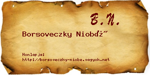 Borsoveczky Niobé névjegykártya